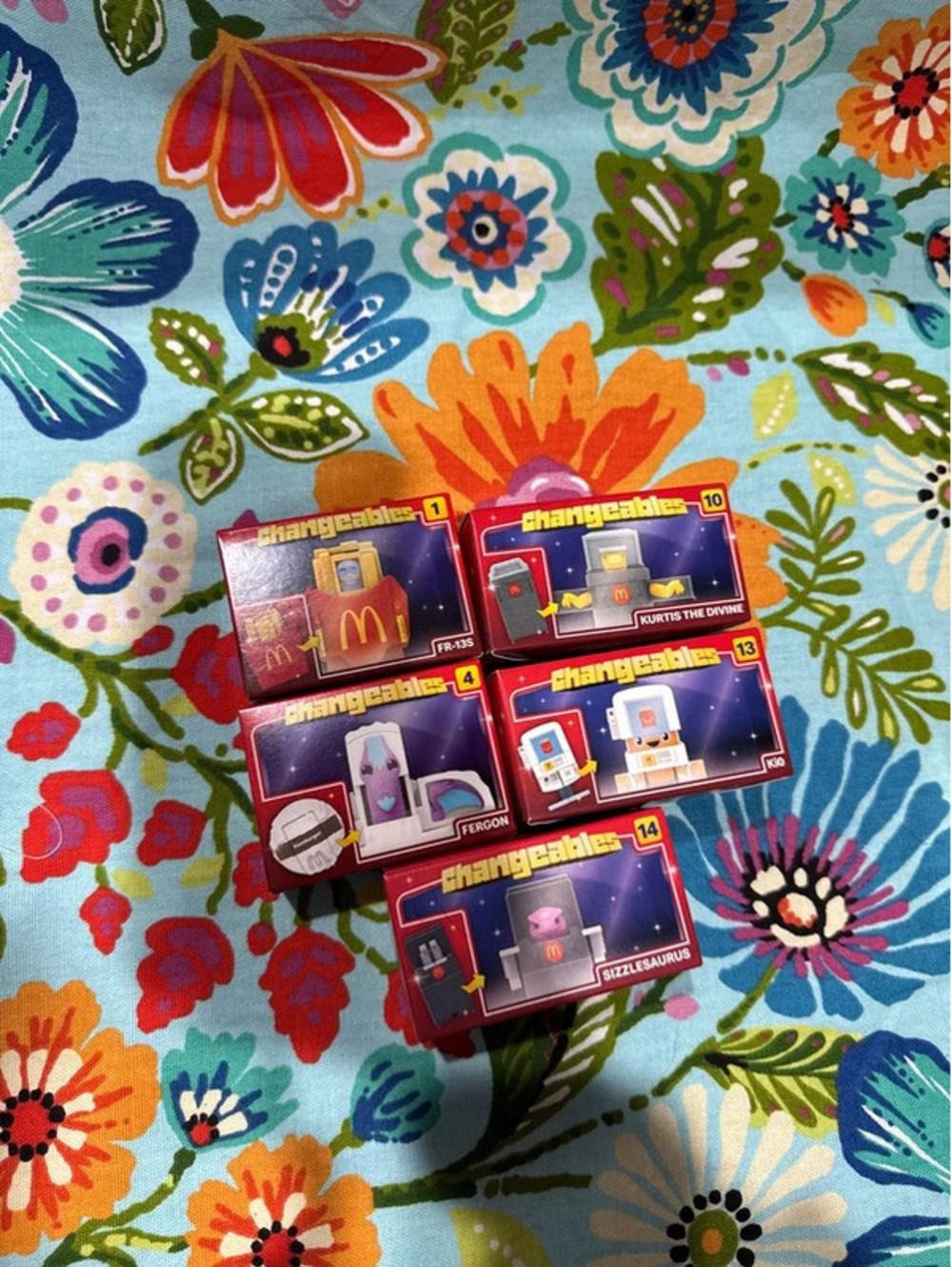 McDonald’s Changeables Toy Lot of 5 Vintage Transforming Happy Meal Toys